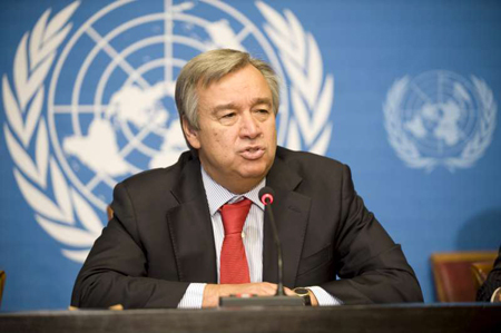 Ông Antonio Guterres, người đứng đầu cao ủy Liên Hợp quốc về người tị nạn.
